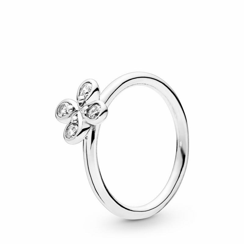 Pandora Four-Petal Flower Stackable Ring Silver Egypt LA1986734